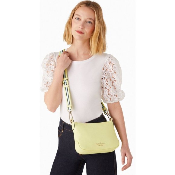 Kate Spade Rosie Small Pebbled Leather Crossbody Bag  New Kate Spade Rosie Small Crossbody Pebbled Leather Melon Rind